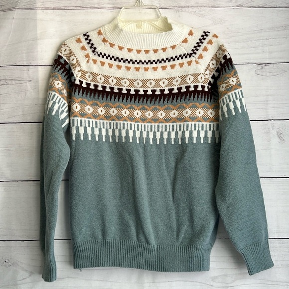 Sweaters - Multi Colored Patterned Women’s Sweater - SZ: Medium (no brand) NWT